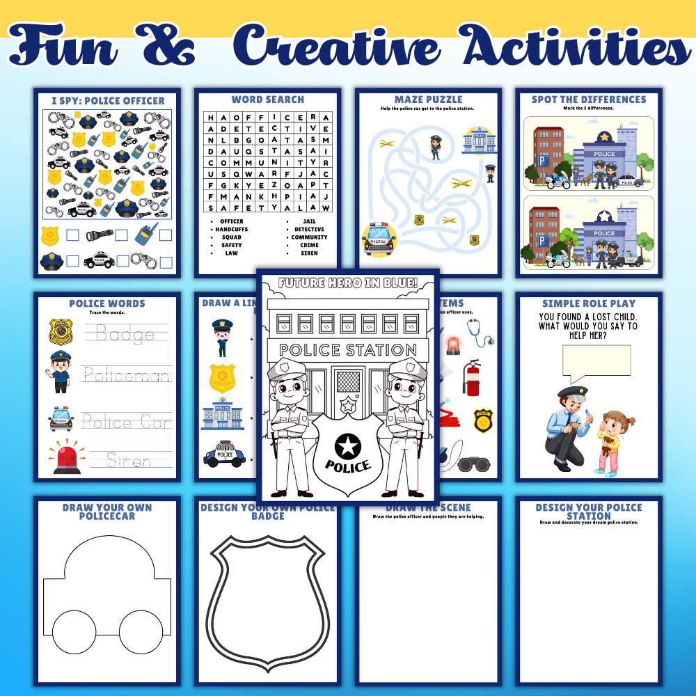 Junior Police Officer Activity Booklet