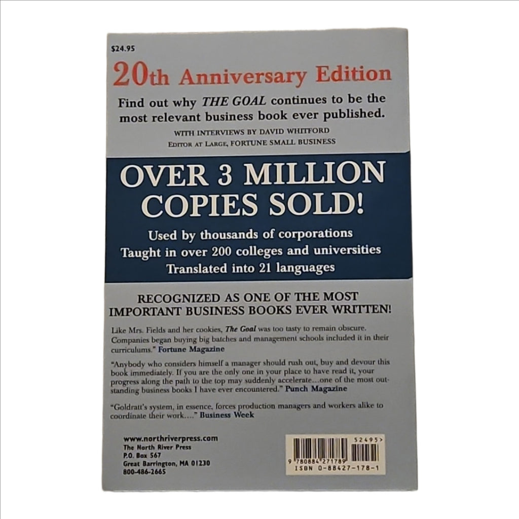The Goal: A Process of Ongoing Improvement" by Eliyahu M. Goldratt