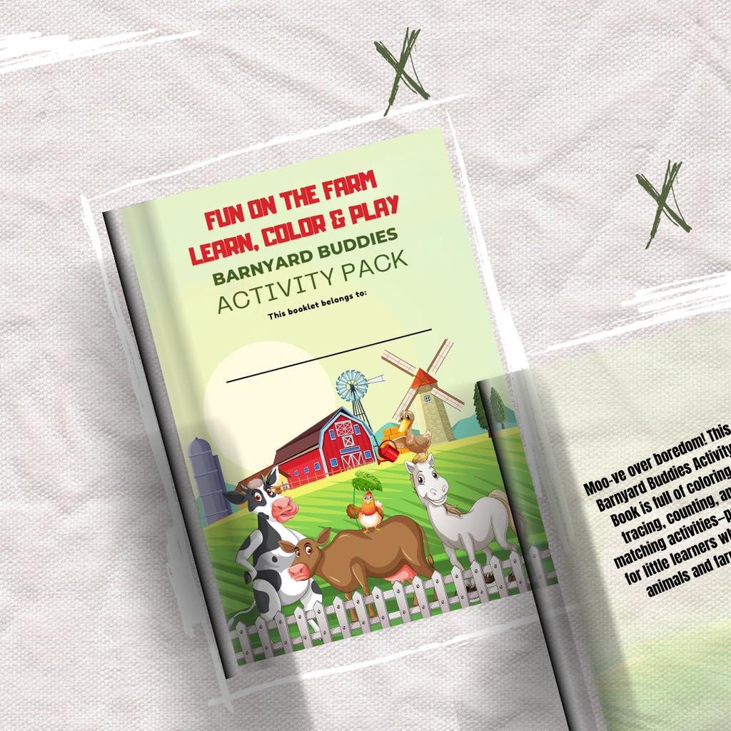 Fun On The Farm: Learn, Color & Play