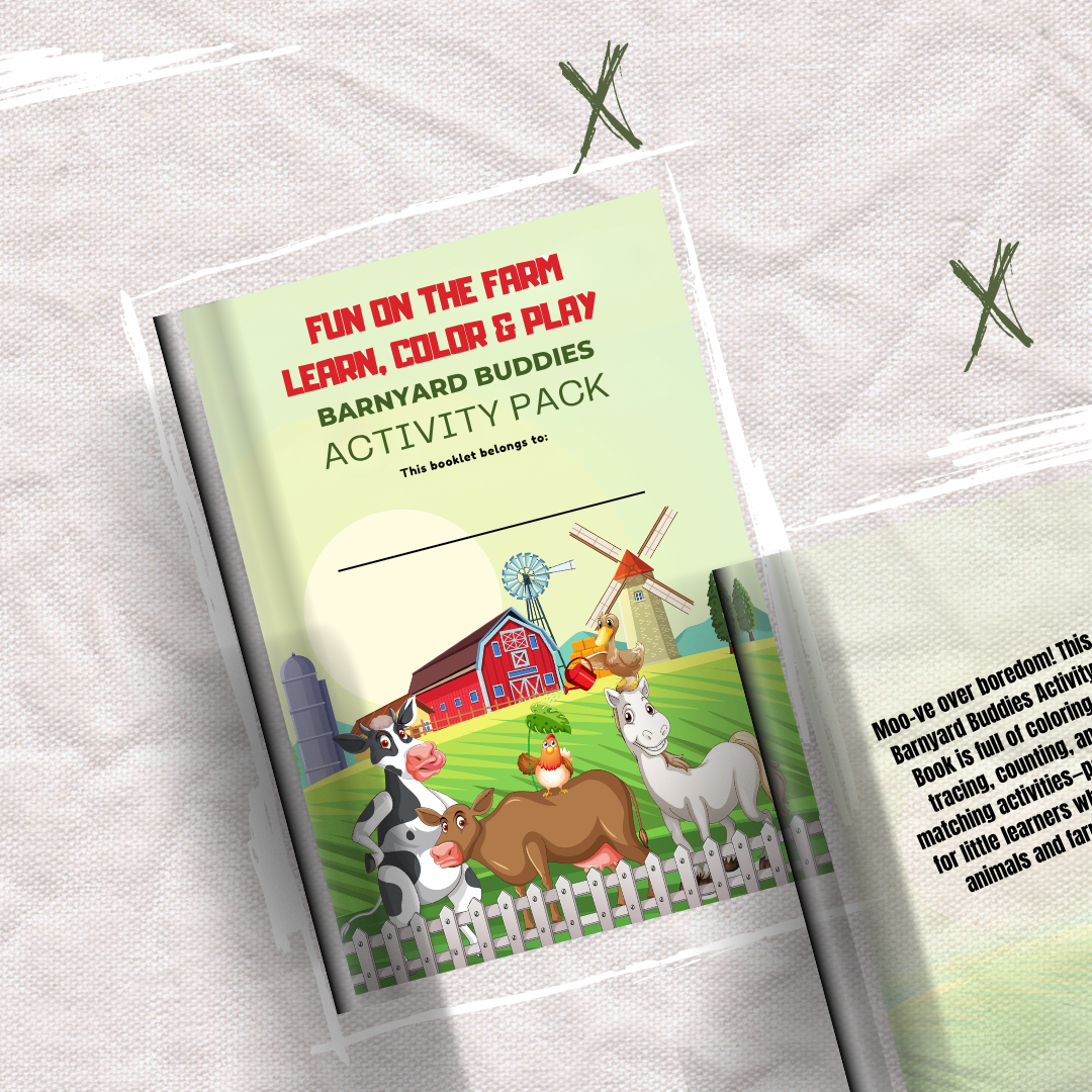 Fun On The Farm: Learn, Color & Play