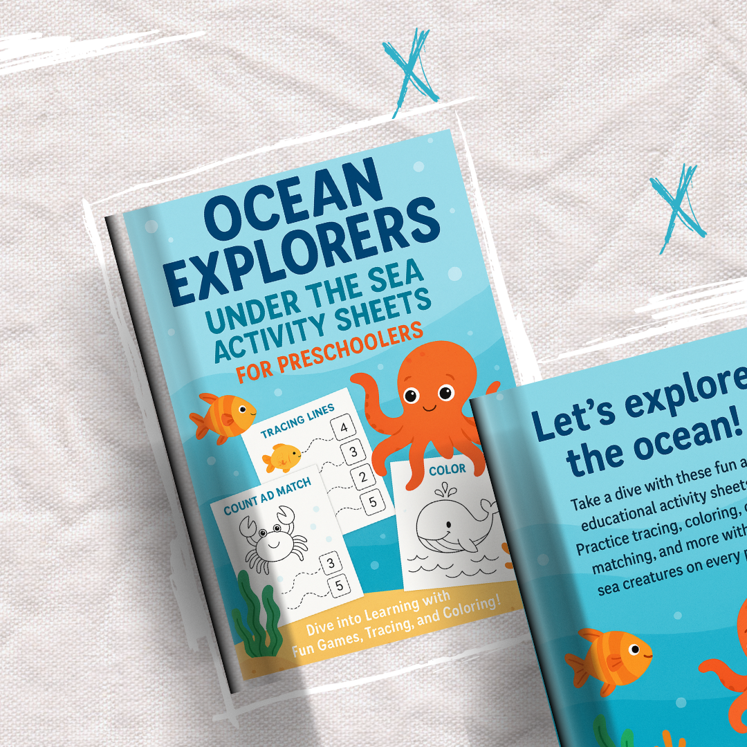 Ocean Explorers: Under the Sea Activity Sheets for Preschoolers