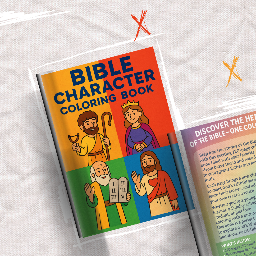 BIBLE CHARACTER COLORING BOOK